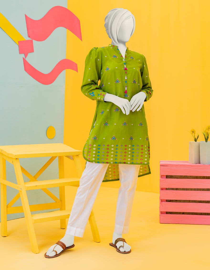 Green Lawn Teens Kurti | Jygk-S-Ygkl-104-24