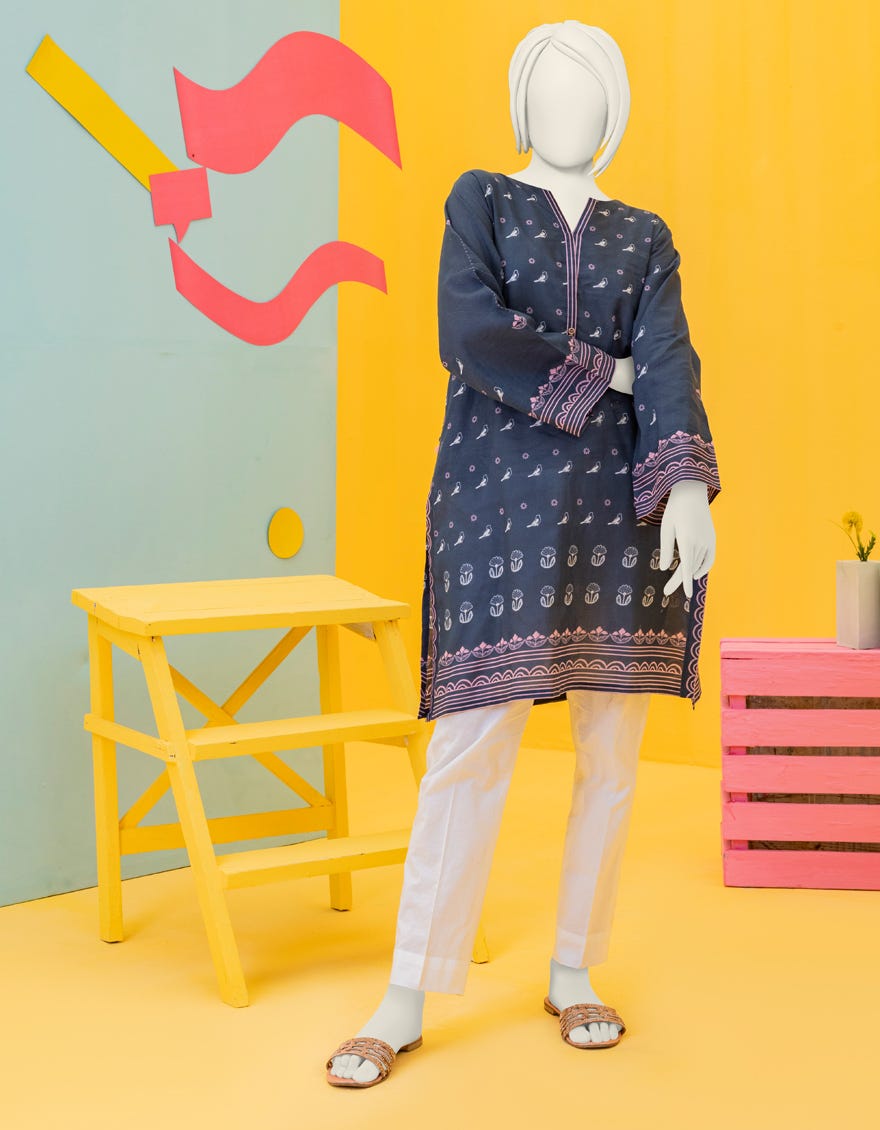 Blue Lawn Teens Kurti | Jygk-S-Ygkl-111-24