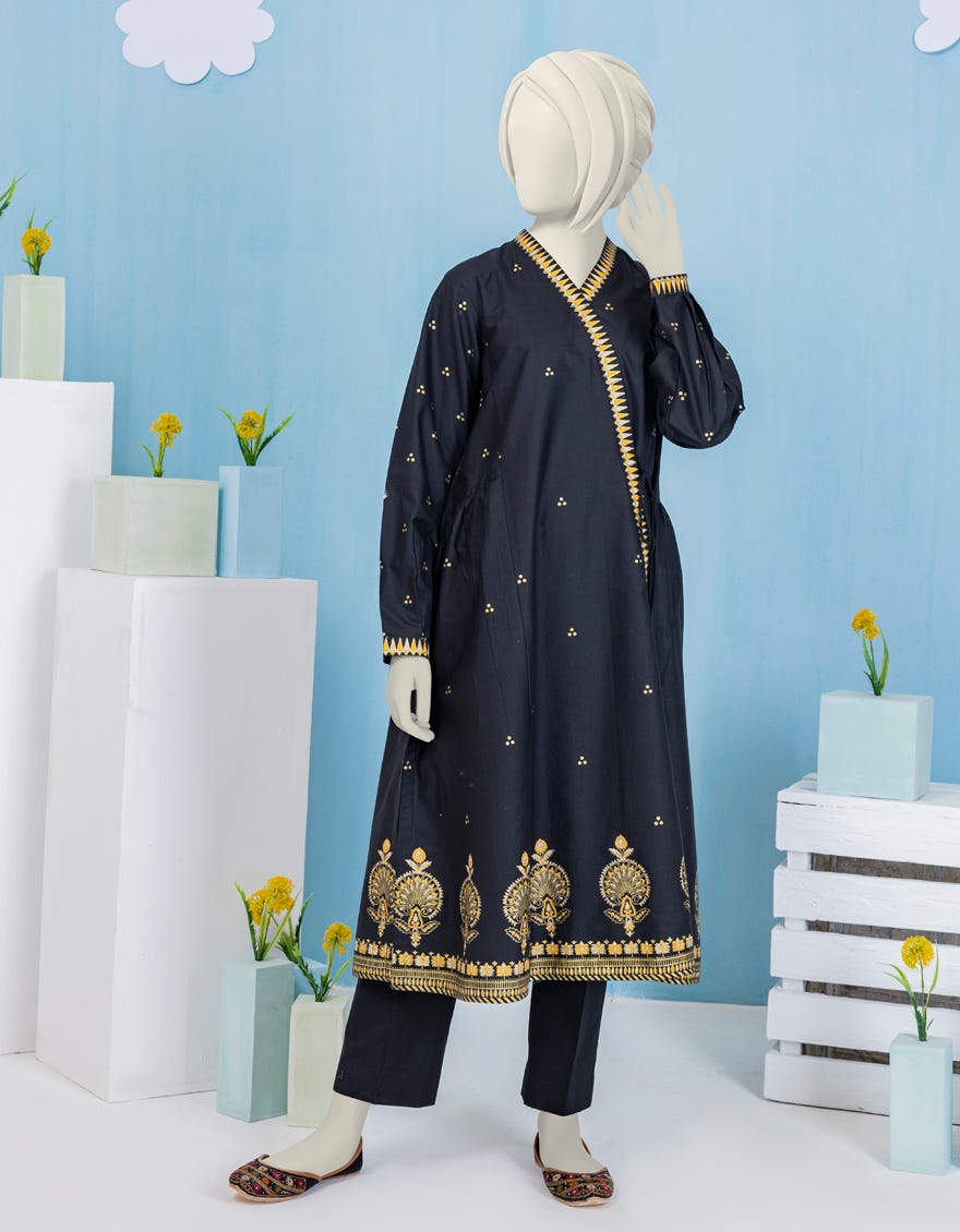 Black Lawn Teens Kurti | Jygk-S-Ygkl-120-24