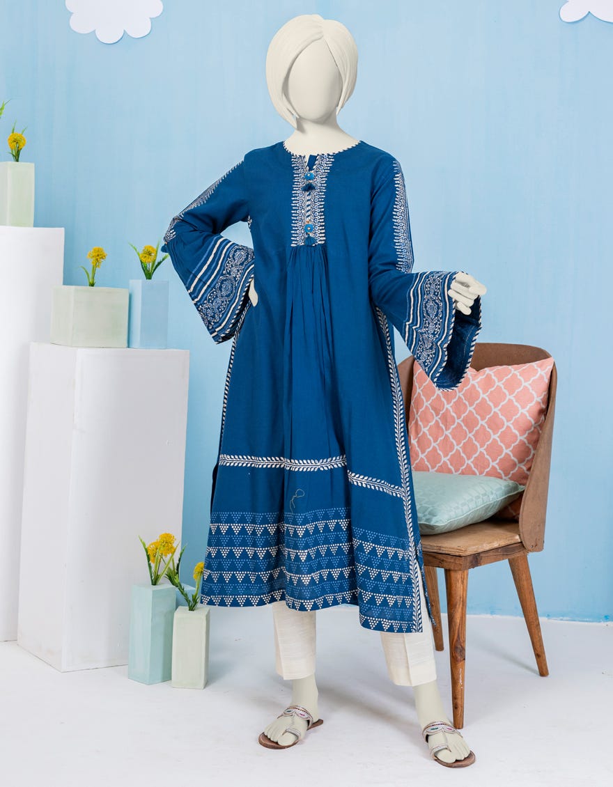 Blue Lawn Teens Kurti | Jygk-S-Ygkl-122-24