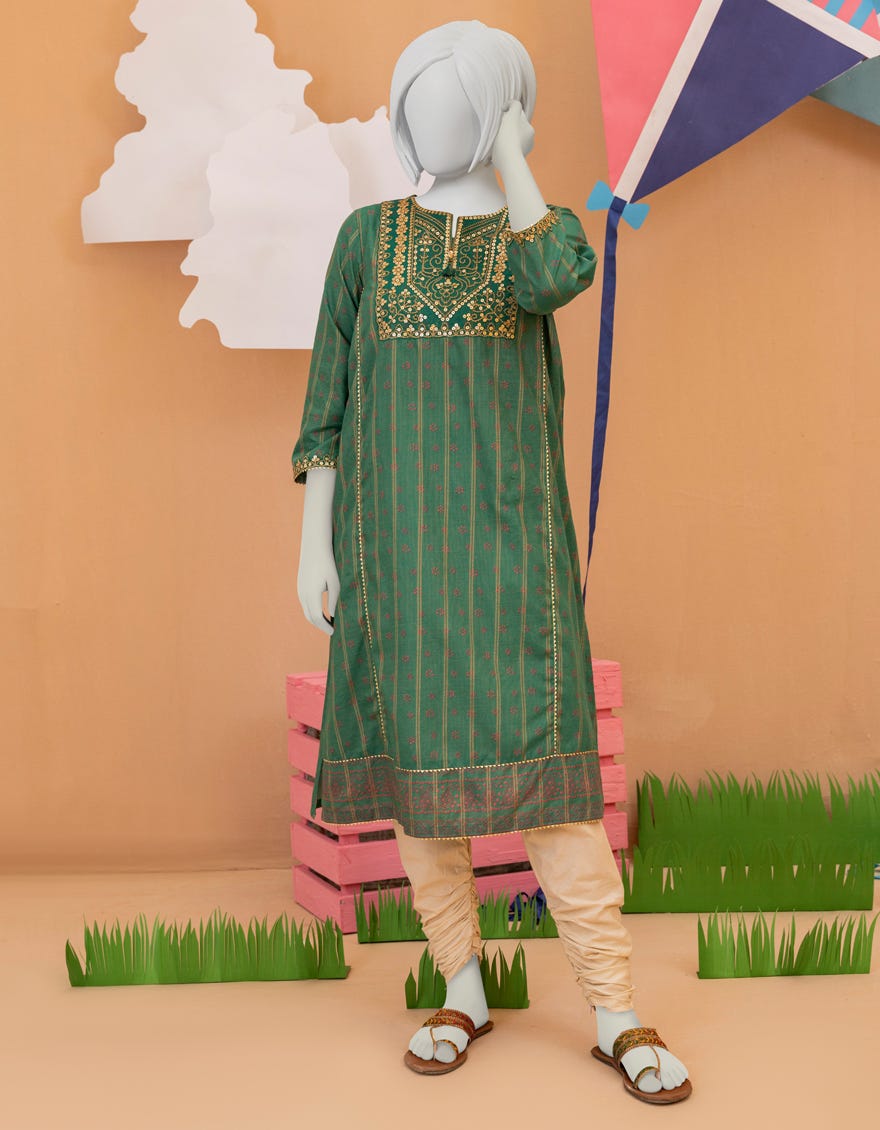 Green Lawn Teens Kurti | Jygk-S-Ygkl-131-24