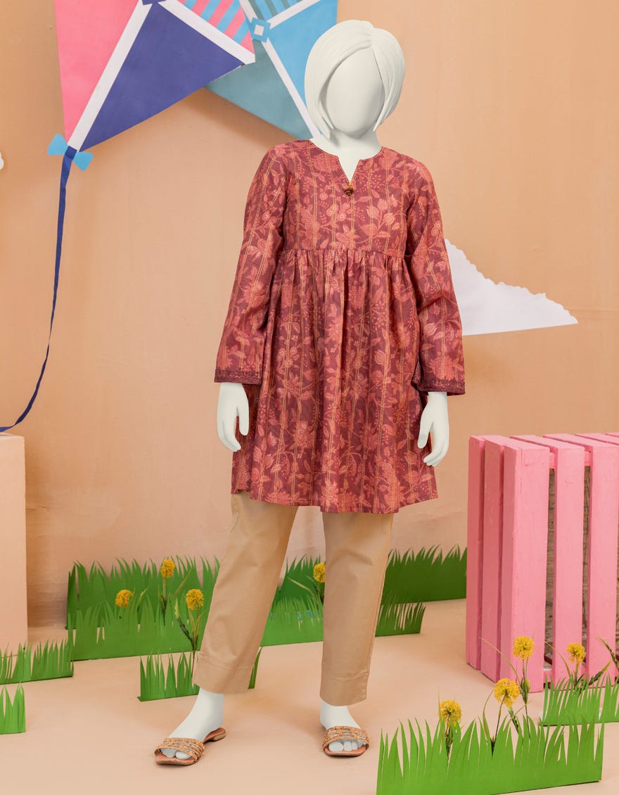 Pink Lawn Teens Kurti | Jygk-S-Ygkl-137-24