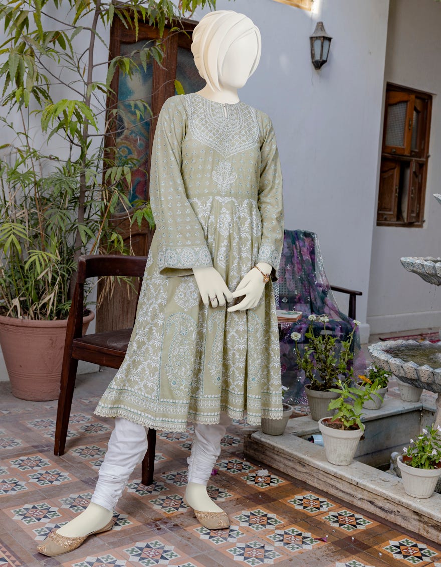 Green Lawn Kurti | Jygk-Ygkl-S-147-23