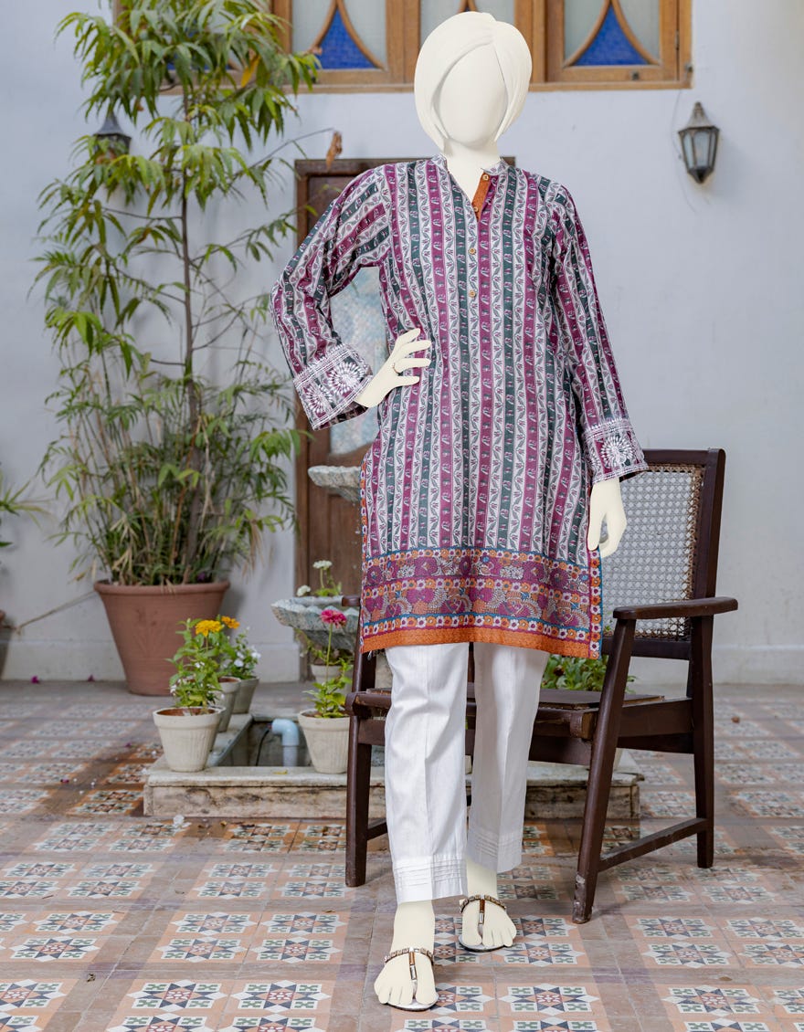 Multicolor Lawn Kurti | Jygk-Ygkl-S-154-23