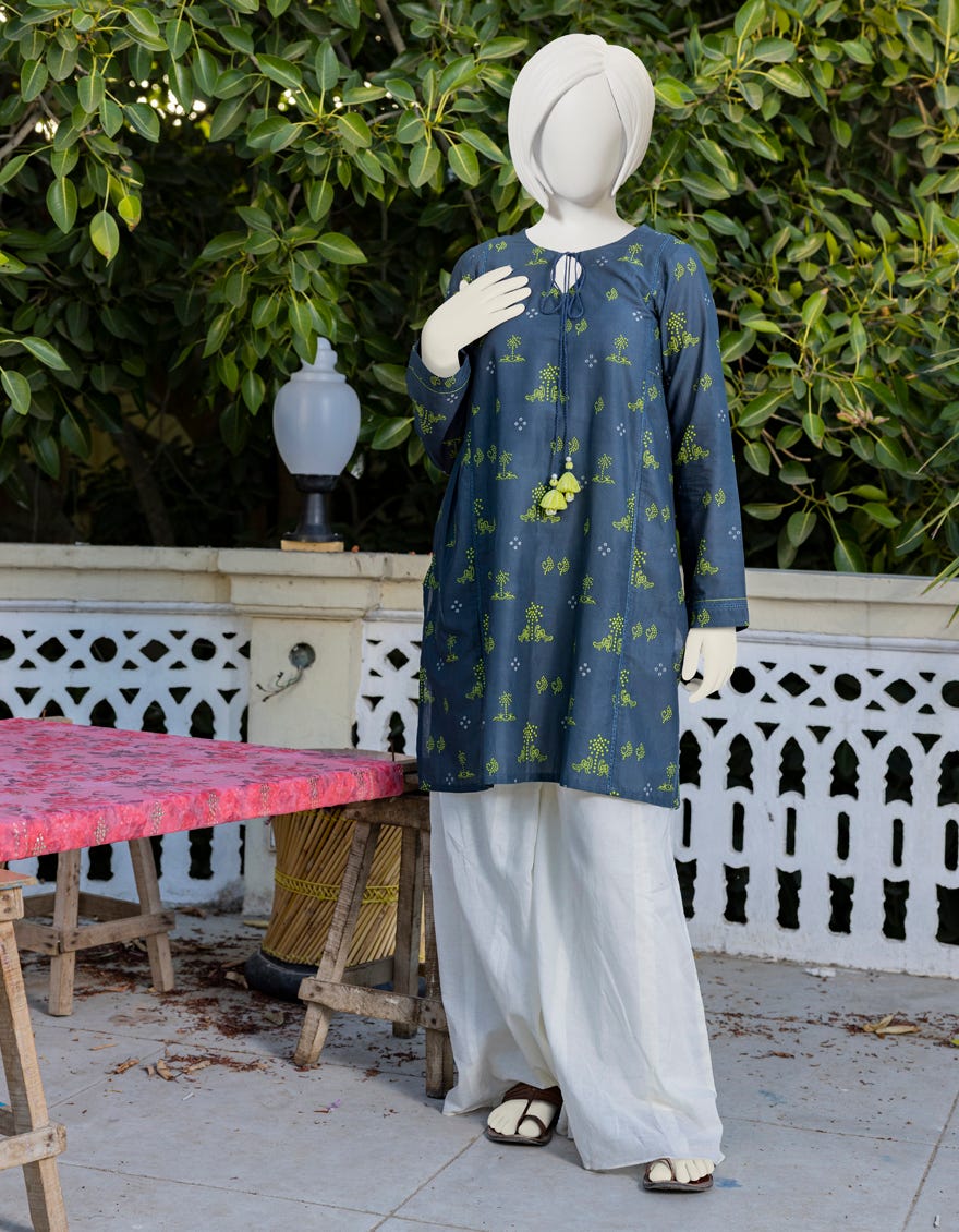 Grey Lawn Kurti | Jgk-Ygkl-S-168-23
