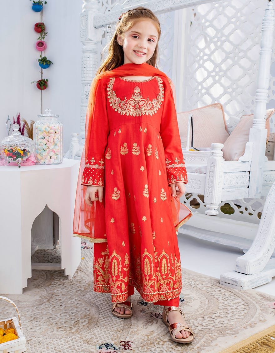 Junaid jamshed baby girl dress 2018 hotsell