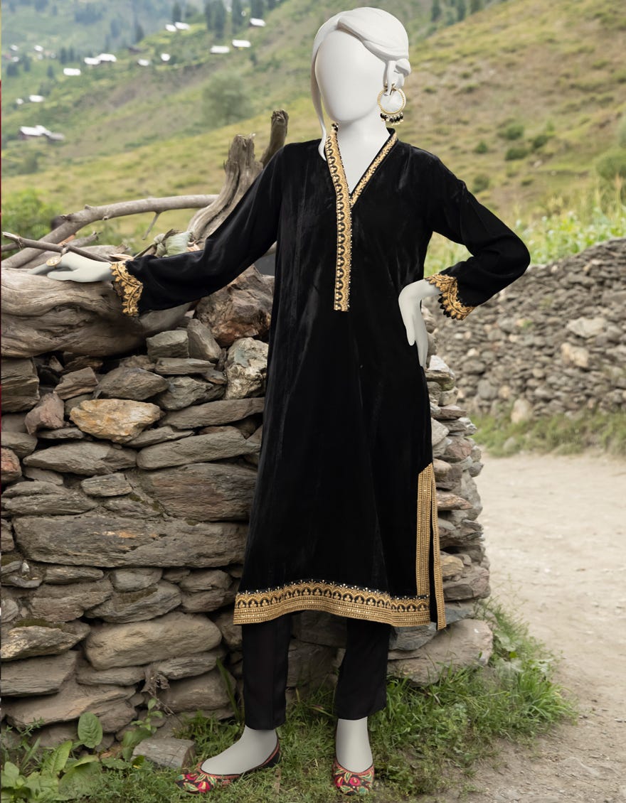 BLACK VELVET KURTI JJLK W JPWK 22 867