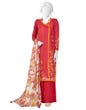 RED LAWN UNSTITCHED 3PC | JLAWN-S-23-186