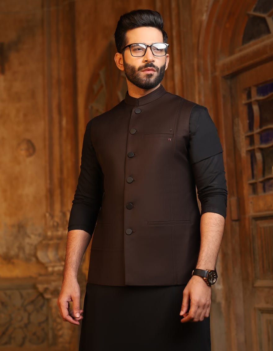 Junaid jamshed 2025 mens waistcoat